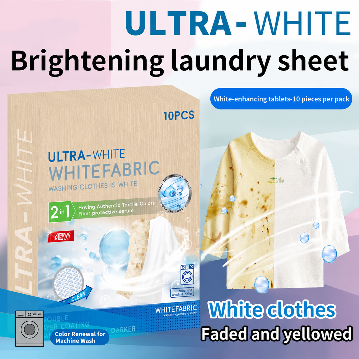 🖤 Black Clothing Color Refresh Sheets – Easy Wash Fabric Darkening