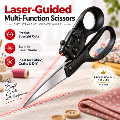 Laser Guided Scissors – Precise Straight Cutting Tool