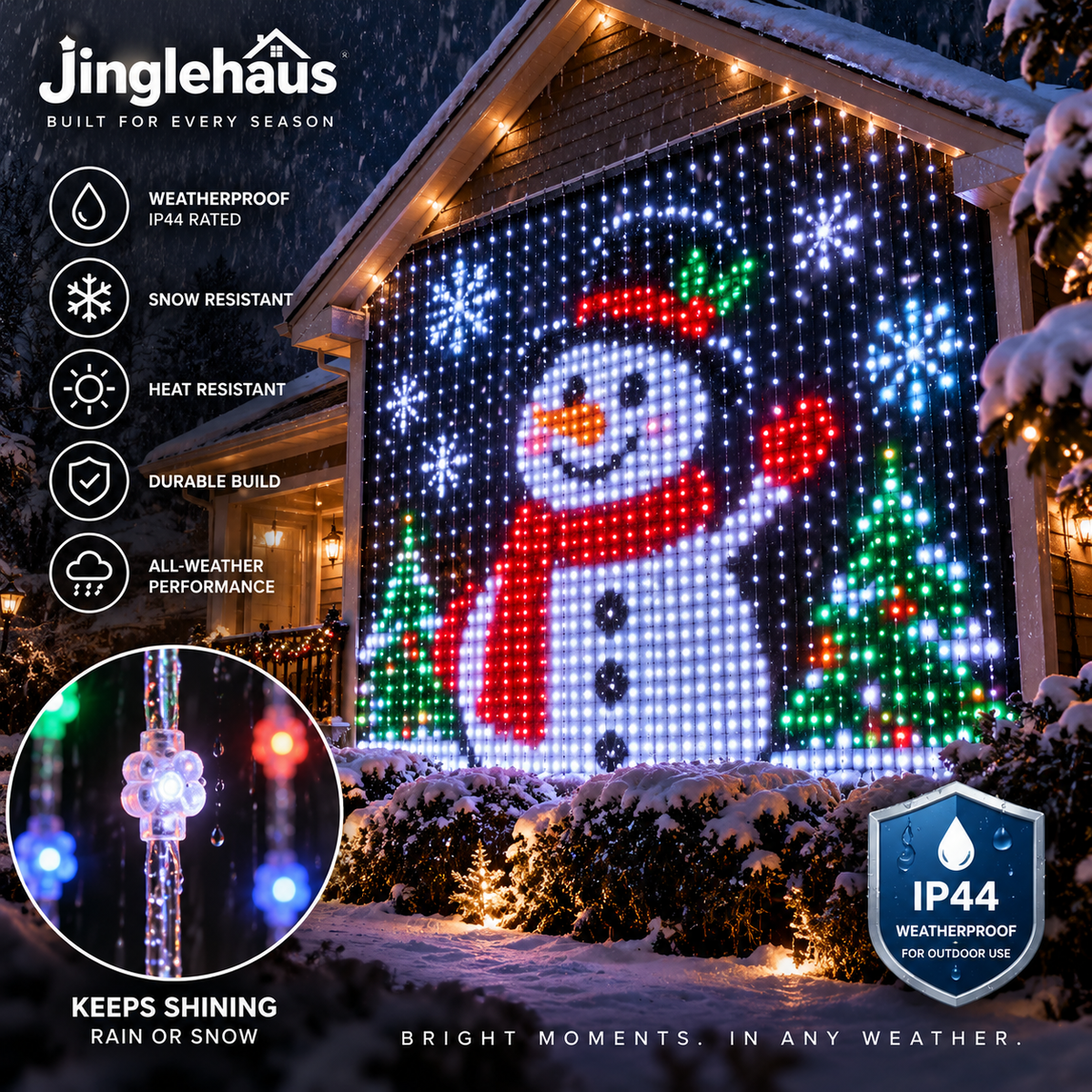 AI DIY LED Pixel String Lights – App-Controlled Custom Light Display