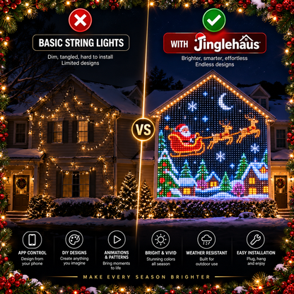 AI DIY LED Pixel String Lights – App-Controlled Custom Light Display