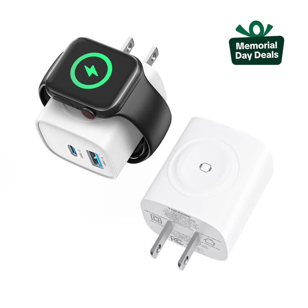 🔋 3-in-1 Magnetic Apple Watch Charger - Fast USB-C Wall Charger