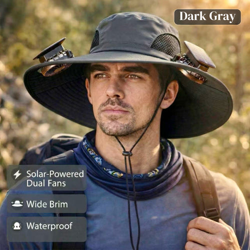 FanHat™ Solar-Powered Cooling Hat