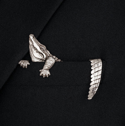 Sculpted Metal Pocket Squares