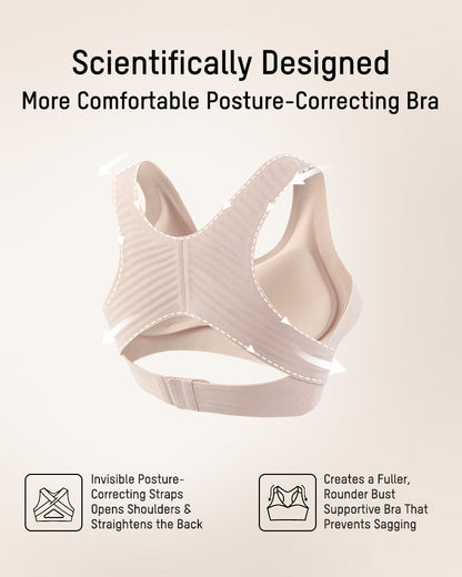 Front Closure Support Bra – Wireless Comfort & Cross-Back Support