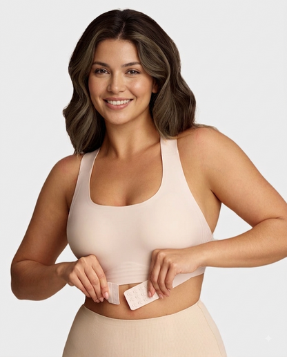 Front Closure Support Bra – Wireless Comfort & Cross-Back Support