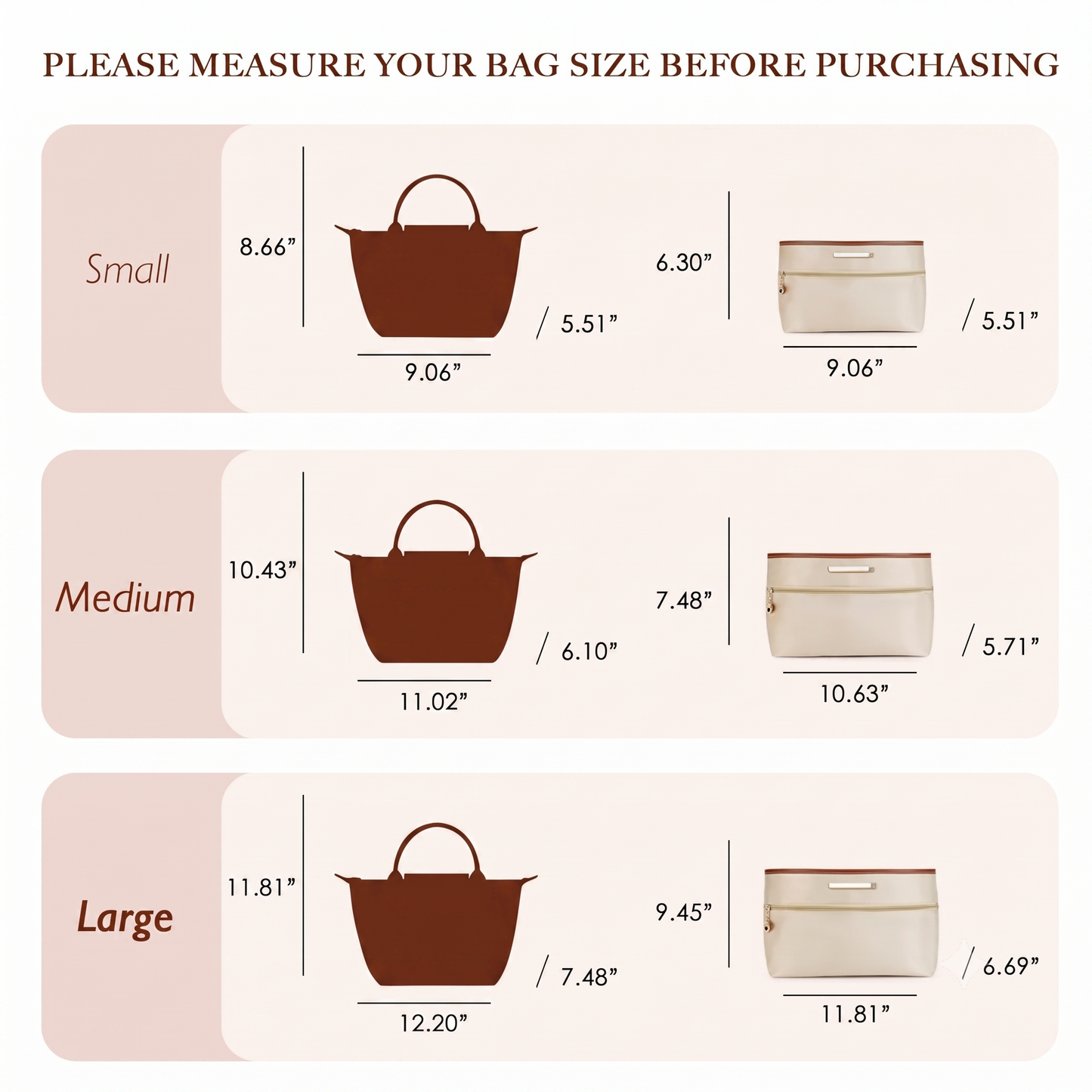 👜 Soft Satin Tote Organizer – Protect & Organize Your Favorite Handbag✨
