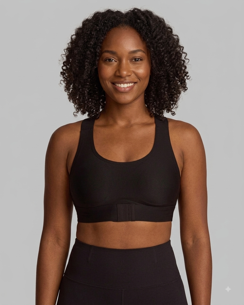 Front Closure Support Bra – Wireless Comfort & Cross-Back Support