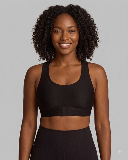 Front Closure Support Bra – Wireless Comfort & Cross-Back Support