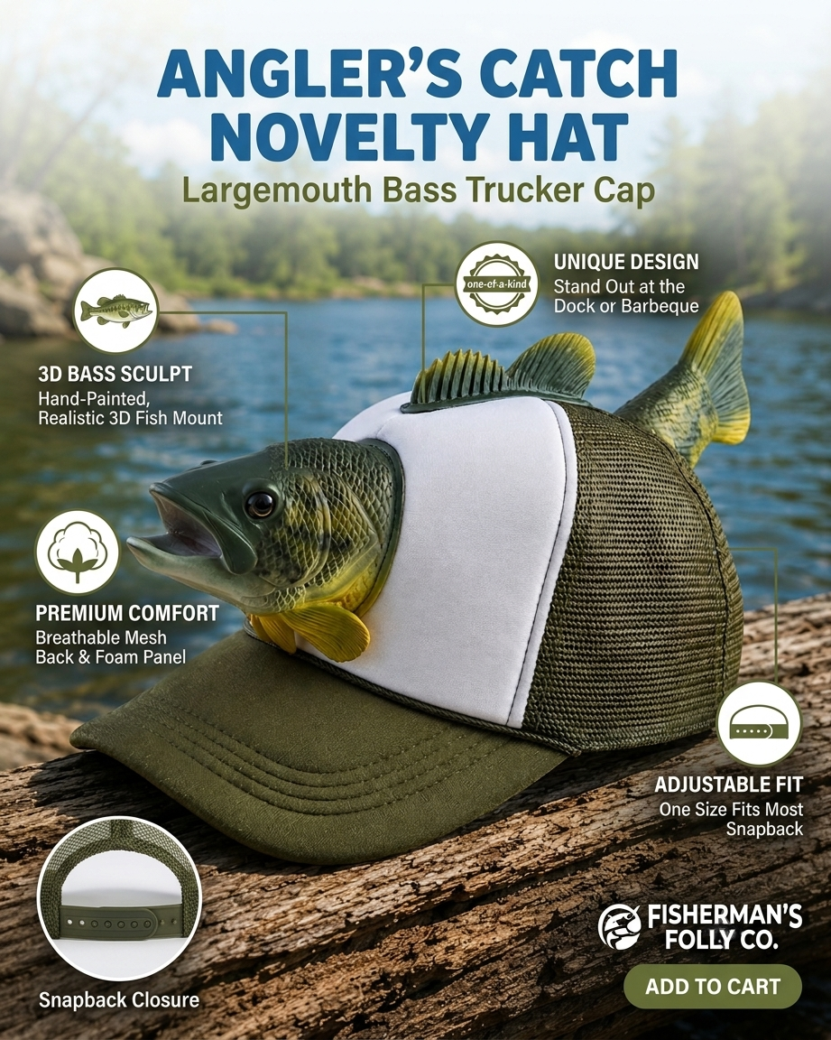 ANGLER'S CATCH NOVELTY HAT