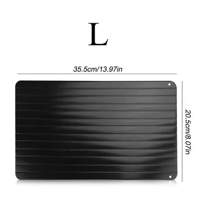 Premium Aluminum Defrosting Plate for Frozen Food, Non-Stick Surface