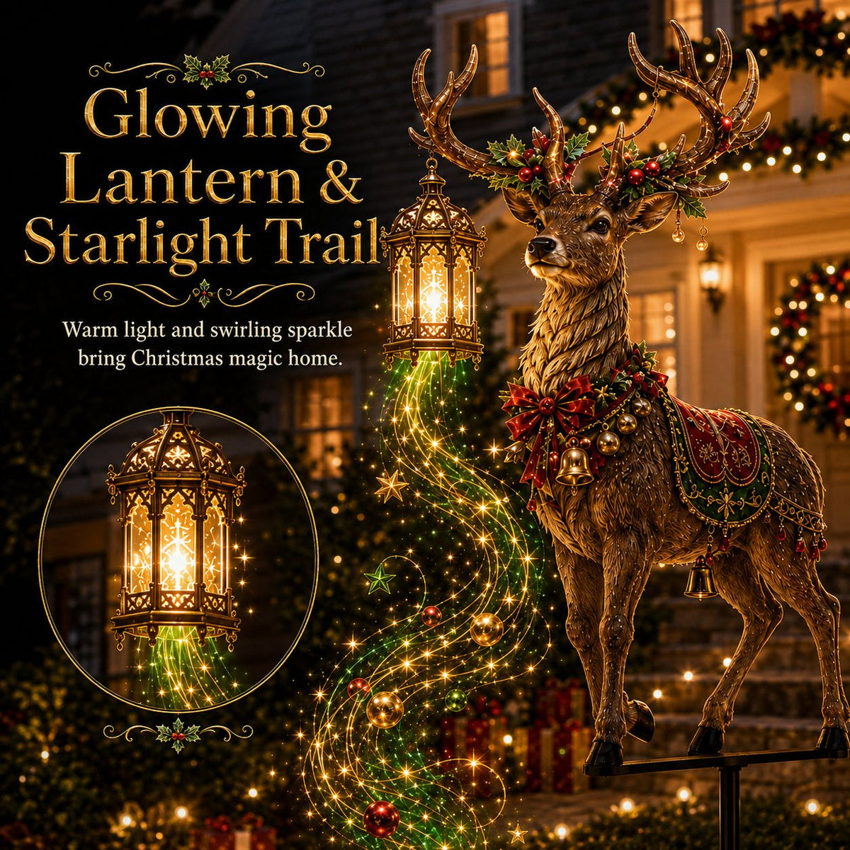✨ Light-Up Christmas Reindeer Yard Stake 🦌