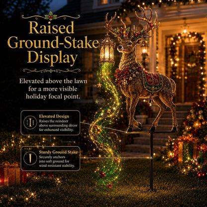 ✨ Light-Up Christmas Reindeer Yard Stake 🦌