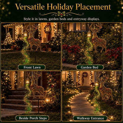 ✨ Light-Up Christmas Reindeer Yard Stake 🦌