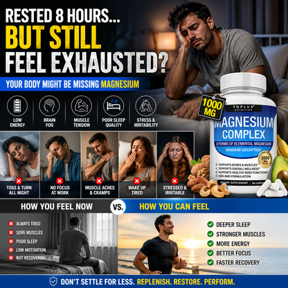 🔥 Magnesium Complex 8-in-1™ | Advanced Sleep, Muscle & Wellness Support