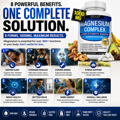 🔥 Magnesium Complex 8-in-1™ | Advanced Sleep, Muscle & Wellness Support