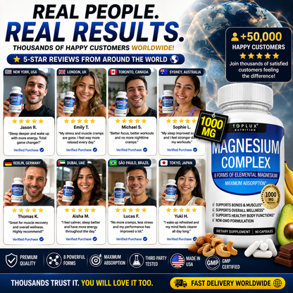 🔥 Magnesium Complex 8-in-1™ | Advanced Sleep, Muscle & Wellness Support