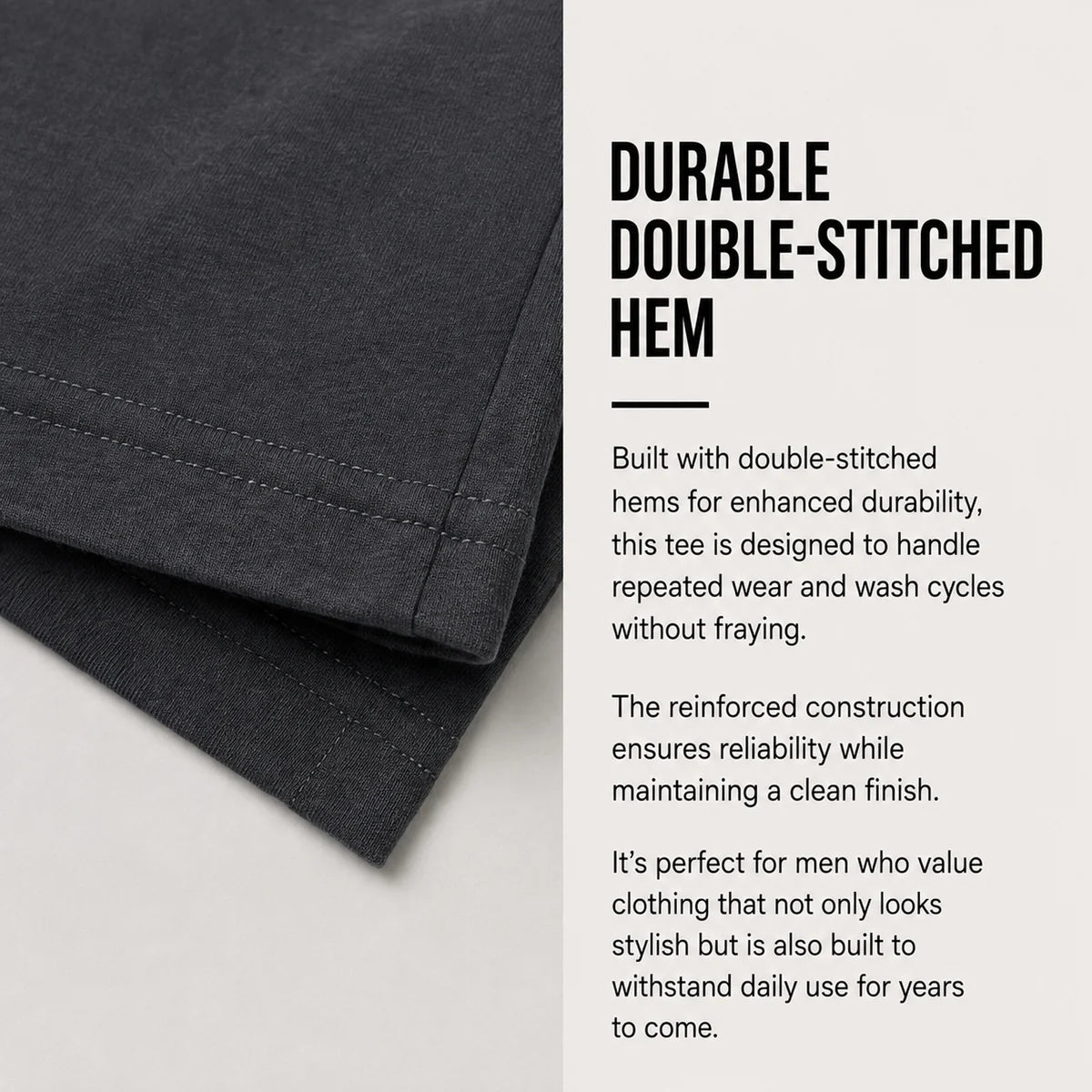 Men's Multi-Pack Heavyweight 100% Cotton Drop Shoulder Fashion Tees in Various Sizes and Colors