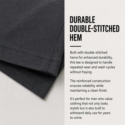 Men's Multi-Pack Heavyweight 100% Cotton Drop Shoulder Fashion Tees in Various Sizes and Colors