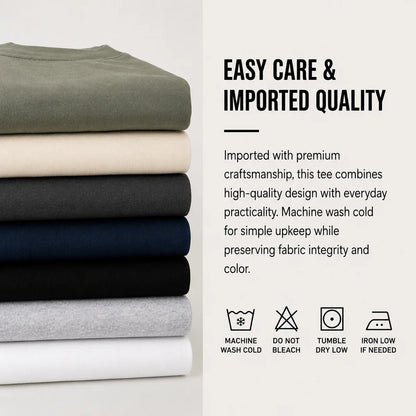 Men's Multi-Pack Heavyweight 100% Cotton Drop Shoulder Fashion Tees in Various Sizes and Colors