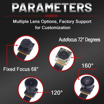 OV5640 Camera Module 78MM 68 72 120 160 Degree Auto Focus AF High-definition 5 Million Pixels 24PIN DVP MIPI Interface Camera Module
