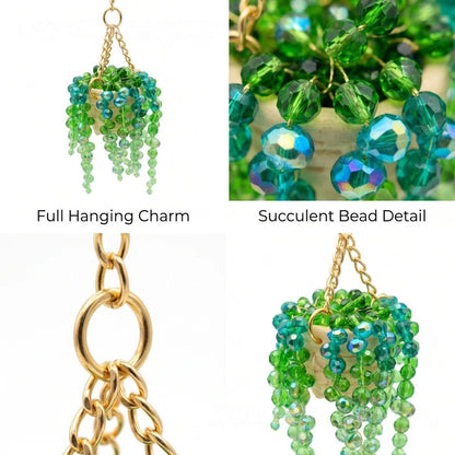 Creative Crystal Bead Necklace for Car Rearview Mirror