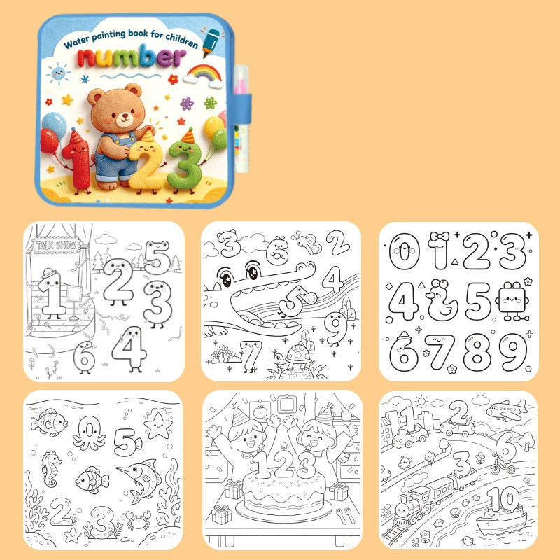 Reusable Water Painting Books for Kids