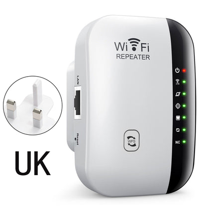 📶 WiFi Range Extender – Plug-In Repeater with Ethernet Port & Free Cable