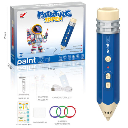 🖍️ 3D Paint Pen: Ergonomic Design, Smooth Drawing, Perfect DIY Gift for Kids