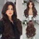 Clip in Hair Extensions Synthetic Hair Extensions Long Layered Wavy Hairpieces Soft Clip Ins Full Head Hairpieces for Women