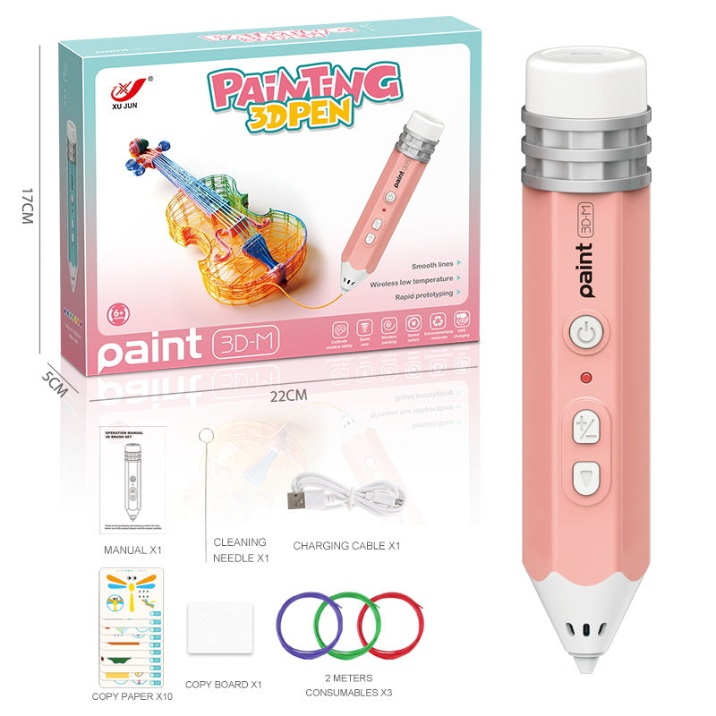 🖍️ 3D Paint Pen: Ergonomic Design, Smooth Drawing, Perfect DIY Gift for Kids