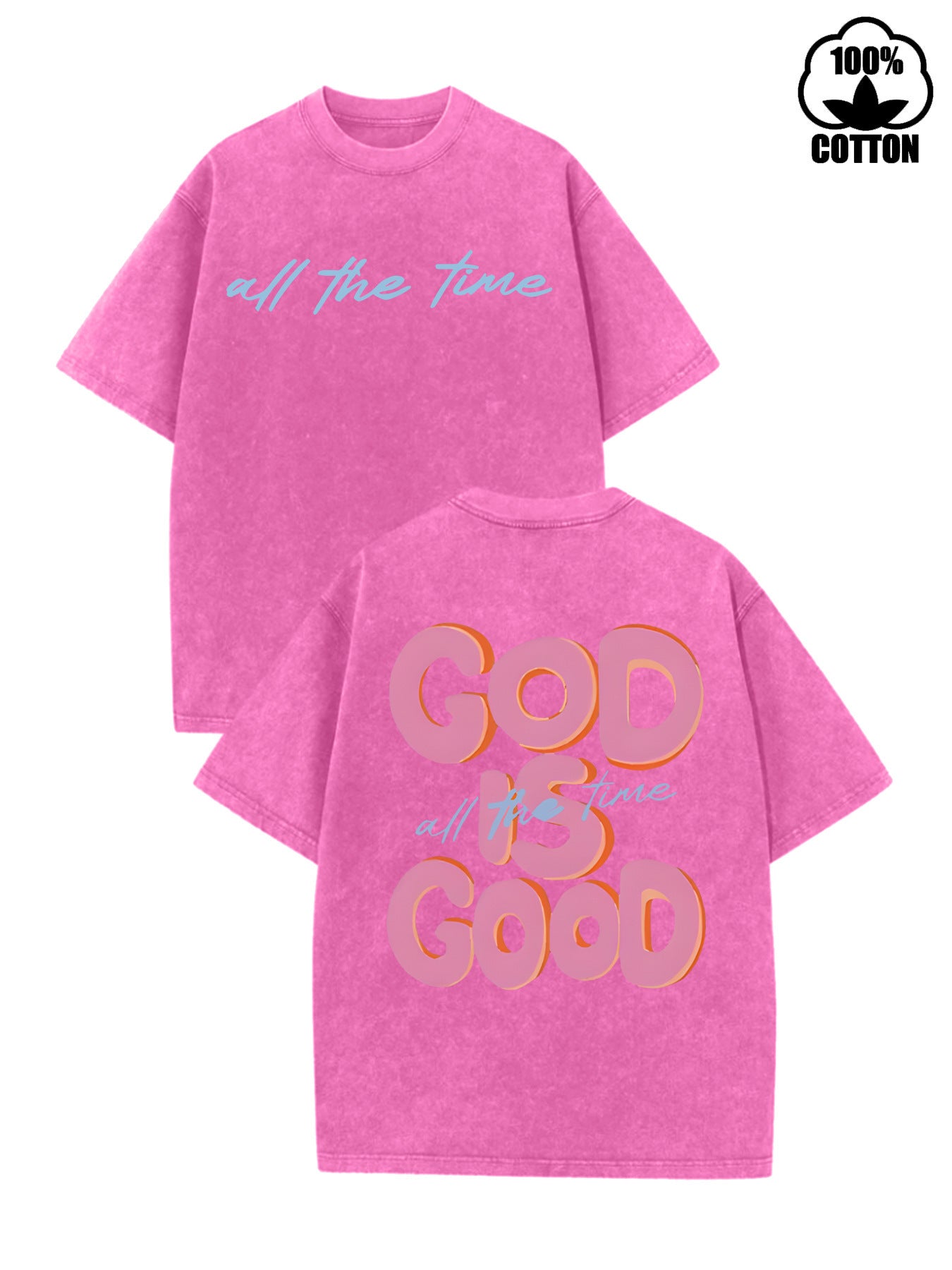 Holafish Ladies Snow Washed Cotton Tee