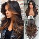 Clip in Hair Extensions Synthetic Hair Extensions Long Layered Wavy Hairpieces Soft Clip Ins Full Head Hairpieces for Women