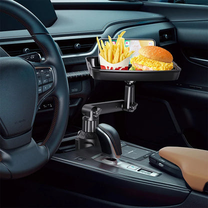 Universal 360° Swivel Car Cup Holder Tray