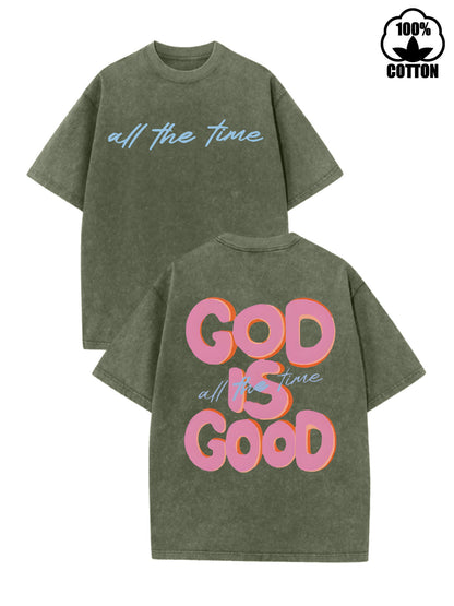 Holafish Ladies Snow Washed Cotton Tee