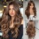 Clip in Hair Extensions Synthetic Hair Extensions Long Layered Wavy Hairpieces Soft Clip Ins Full Head Hairpieces for Women