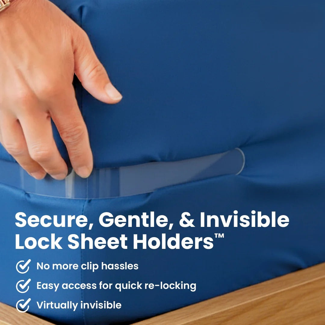 4-Pack Heavy Duty Bed Sheet Clips, Locking Mattress Corner Holders
