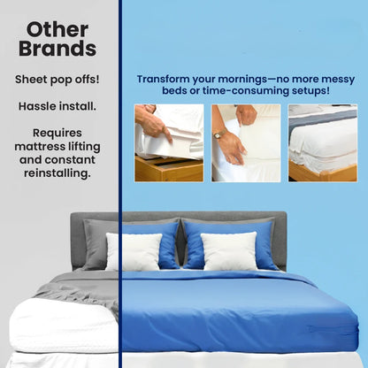 4-Pack Heavy Duty Bed Sheet Clips, Locking Mattress Corner Holders