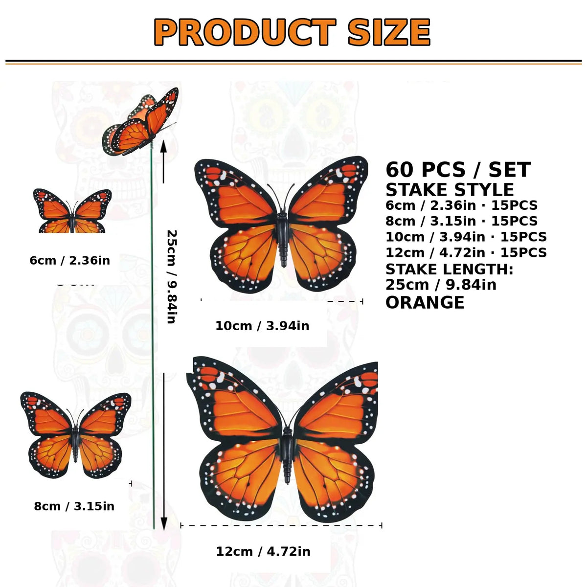 🦋3D Monarch Butterfly Wall Decal Hanging Decor
