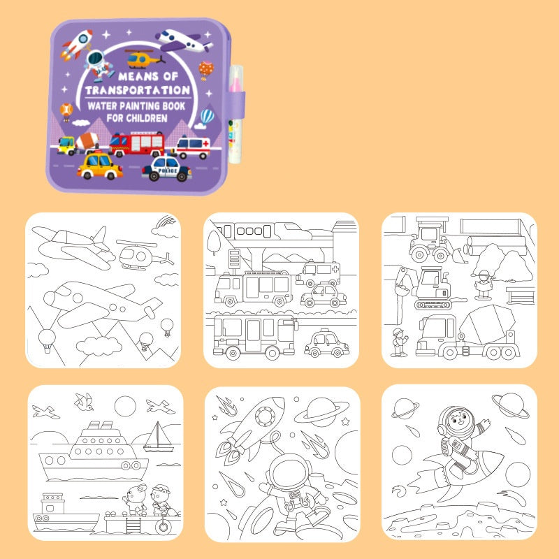Reusable Water Painting Books for Kids