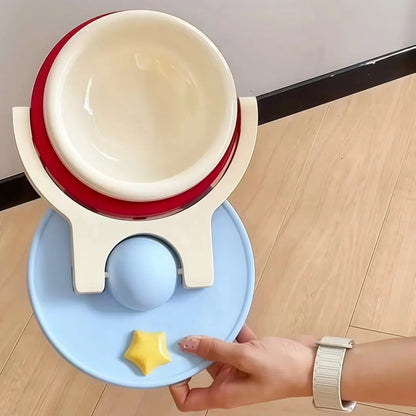 🔥2-in-1 Wall Mounted & Elevated Cat Bowl