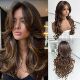 Clip in Hair Extensions Synthetic Hair Extensions Long Layered Wavy Hairpieces Soft Clip Ins Full Head Hairpieces for Women