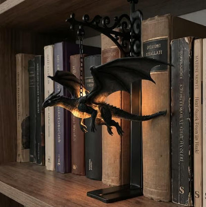 🐉Magical Floating Dragon Bookshelf Lamp