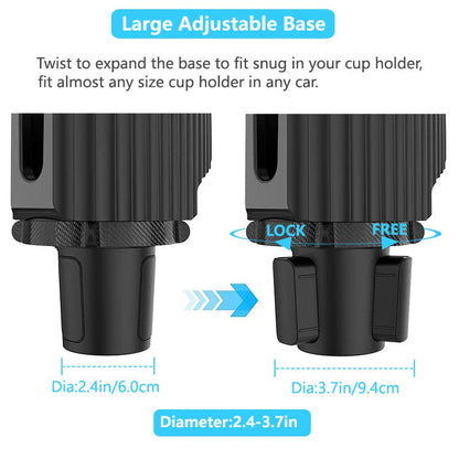 Universal 360° Swivel Car Cup Holder Tray