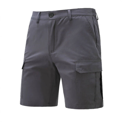 Mens 3-Pack Super Stretch Cargo Shorts with Zipper Pockets