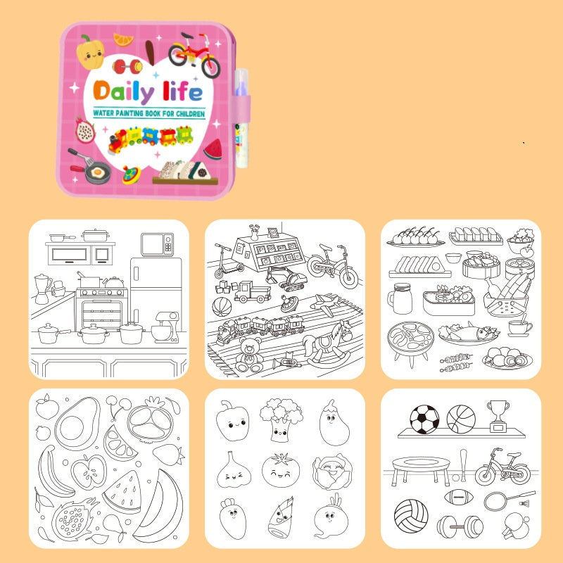 Reusable Water Painting Books for Kids
