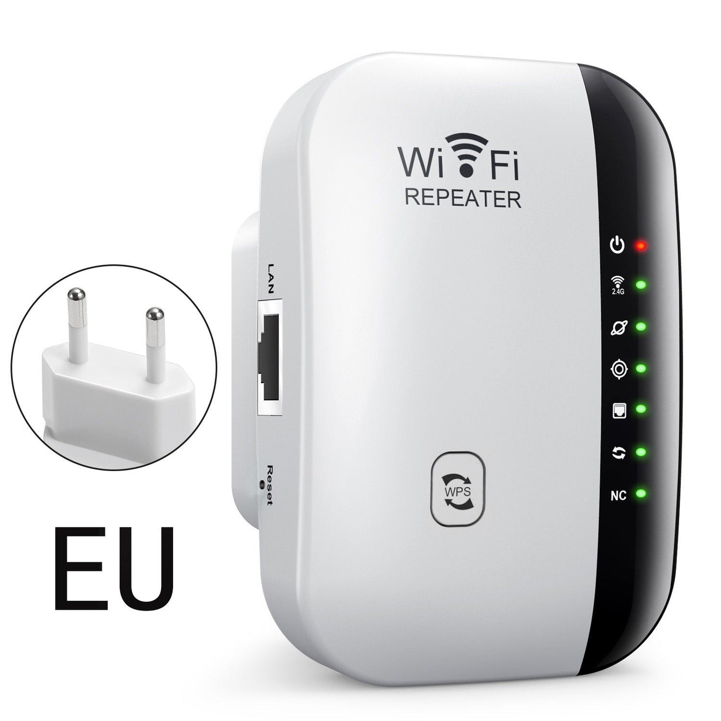 📶 WiFi Range Extender – Plug-In Repeater with Ethernet Port & Free Cable