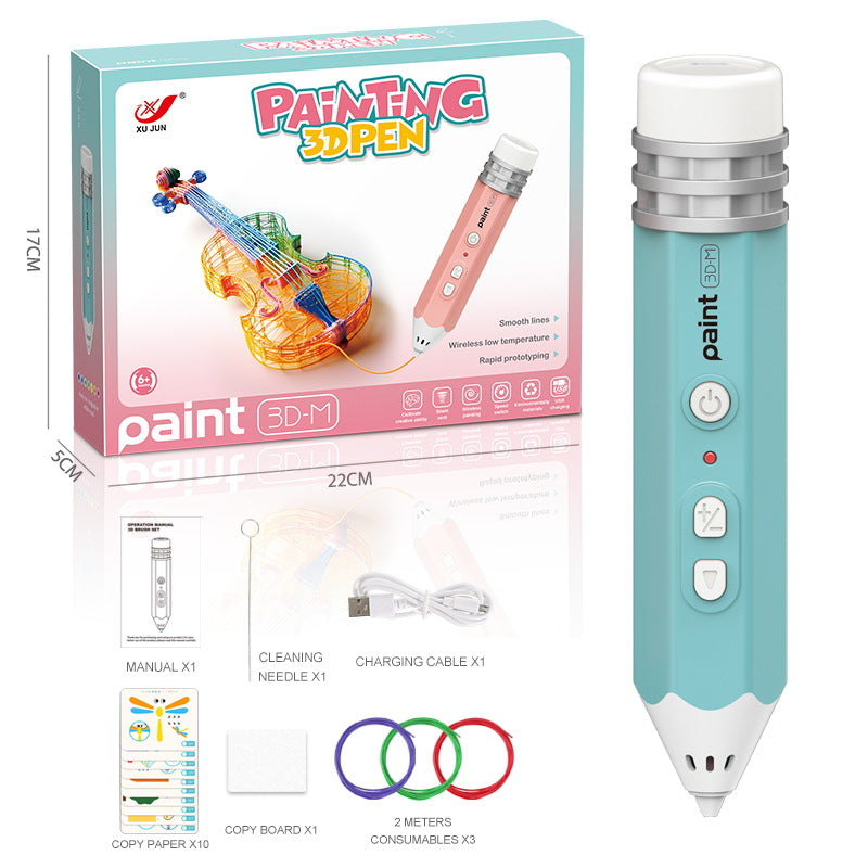 🖍️ 3D Paint Pen: Ergonomic Design, Smooth Drawing, Perfect DIY Gift for Kids