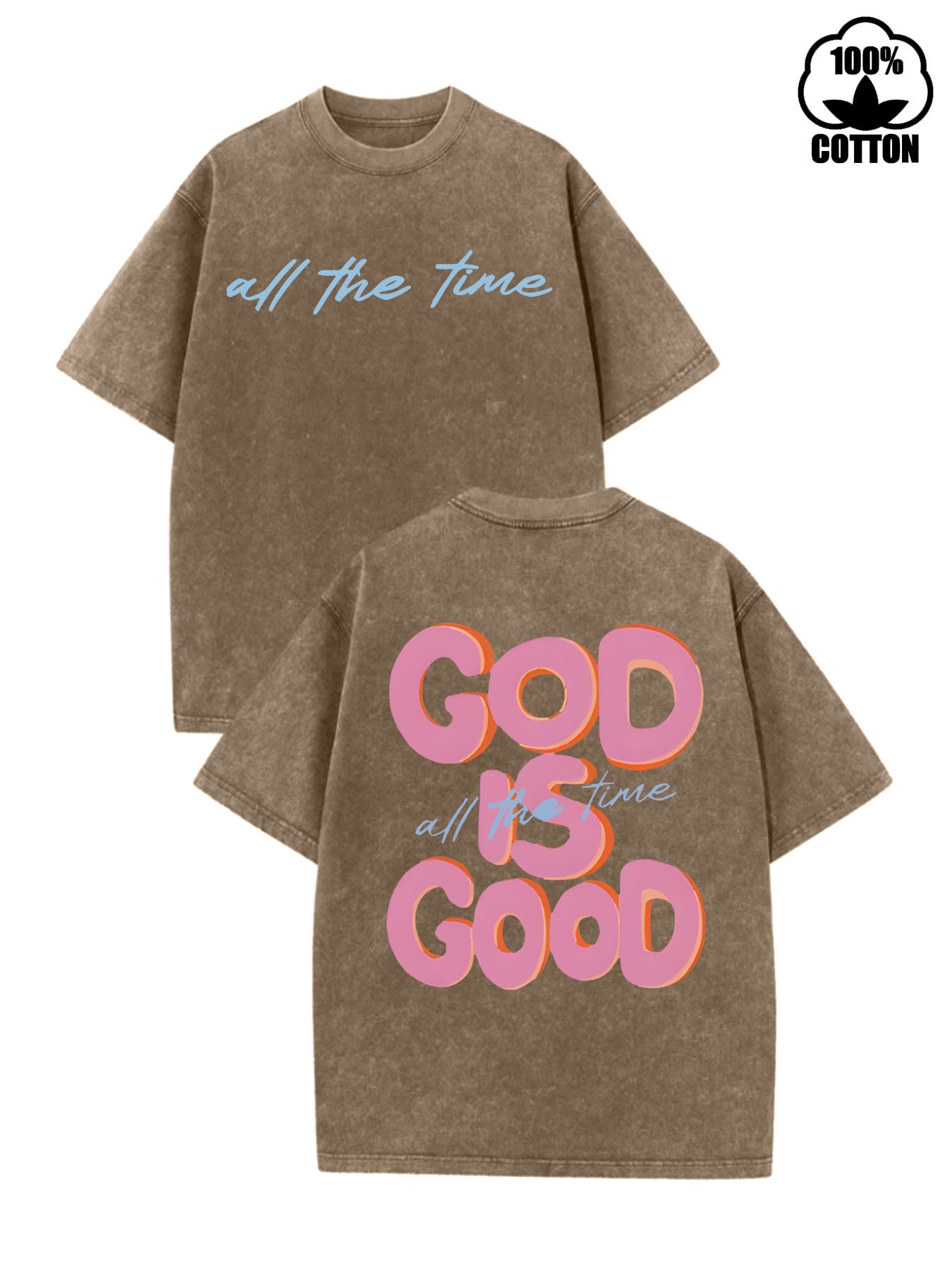 Holafish Ladies Snow Washed Cotton Tee