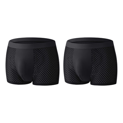 Premium Leakproof Ice Silk Mesh Men's Boxer Briefs