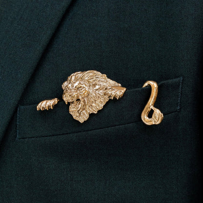Sculpted Metal Pocket Squares